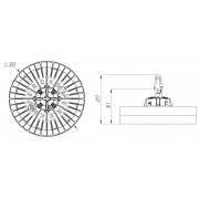 Светильник Wheel 150/Г60/750/04/B IP65 подвесной