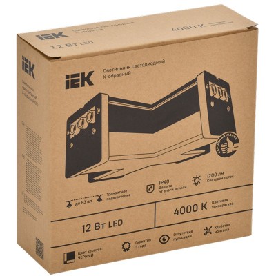 Светильник X-образный LIGHTING 1010 12/4000К 180х180х58 белый Светильник X-образный LIGHTING 1010 12/4000К 180х180х58 белый
