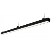 Аварийный светильник Слимлайт Линейный 30W-3900Lm 6000-6500К Микропризма с БАП 1ч черный