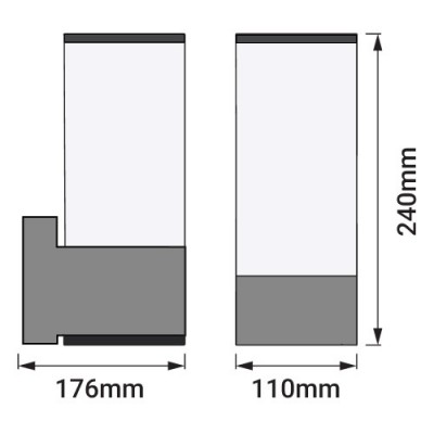 Светодиодный настенный светильник SMART BT MODERN LANTERN WALL RGB W 4X1 LEDV Светодиодный настенный светильник SMART BT MODERN LANTERN WALL RGB W 4X1 LEDV
