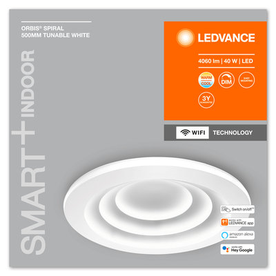 Светодиодный светильник Smart WiFi ORBIS SPIRAL RD500 TW WT Светодиодный светильник Smart WiFi ORBIS SPIRAL RD500 TW WT