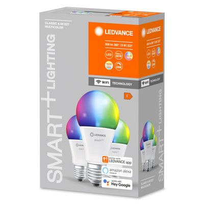 Светодиодная лампа Smart+WiFi Classic Multicolour 100 14W/2700-6500K (x3) E27 Светодиодная лампа Smart+WiFi Classic Multicolour 100 14W/2700-6500K (x3) E27