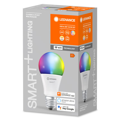 Светодиодная лампа Smart+WiFi Classic Multicolour 75 9.5W/2700-6500K E27 Светодиодная лампа Smart+WiFi Classic Multicolour 75 9.5W/2700-6500K E27
