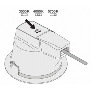 DL COMFORT DN155 18W/3CCT 60DEG WT