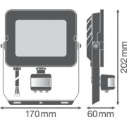 Прожектор FL COMP SEN V 50W 830 SYM 100 BK