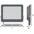 Прожектор FL COMP V 180W 830 SYM 100 BK Прожектор FL COMP V 180W 830 SYM 100 BK