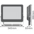 Прожектор FL COMP V 180W 840 SYM 100 BK Прожектор FL COMP V 180W 840 SYM 100 BK