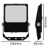 Прожектор FL PRF Asym 55x110 50W 4000K BK Прожектор FL PRF Asym 55x110 50W 4000K BK