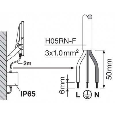 Прожектор FL PRF Asym 55x110 100W 4000K BK Прожектор FL PRF Asym 55x110 100W 4000K BK