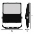 Прожектор FL PRF Asym 55x110 100W 4000K BK Прожектор FL PRF Asym 55x110 100W 4000K BK