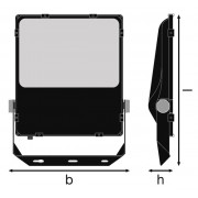 Прожектор FL PRF Asym 55x110 200W 3000K BK