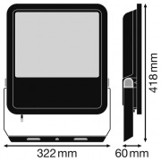 Прожектор FL PFM G3 165W/6500K SYM 100 BK