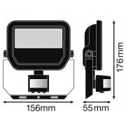 Прожектор FL PFM S 20W/3000K SYM 100 BK
