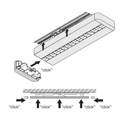 LINEAR IndiviLED D/I Dali 1200 42W/3000K LINEAR IndiviLED D/I Dali 1200 42W/3000K