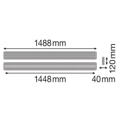 LINEAR IndiviLED D/I Dali 1500 58W/3000K LINEAR IndiviLED D/I Dali 1500 58W/3000K