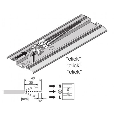 LINEAR IndiviLED D Dali 1500 25W/3000K LINEAR IndiviLED D Dali 1500 25W/3000K