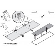 Монтажные уголки Recessed Mount Clips Val 4