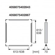 Комплект для накладного монтажа Surface Mount Kit H70 VAL