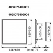 Комплект для встроенного монтажа Recessed Mount Frame 600