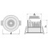 Светодиодный спот SP LED DK FIX 7W/3000K 230V IP44 LEDV Светодиодный спот SP LED DK FIX 7W/3000K 230V IP44 LEDV