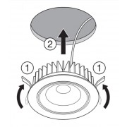 SP LED DK FIX 7W/3000K 230V IP44 LEDV
