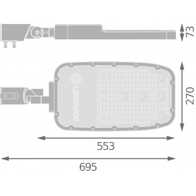 Светильник SL AREA Spd XL V 150W 730 RV35ST Gy Светильник SL AREA Spd XL V 150W 730 RV35ST Gy