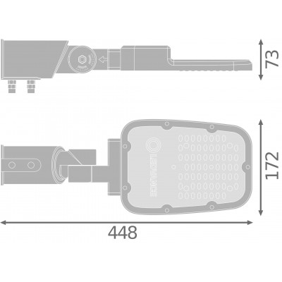 Светильник SL AREA SM V 30W 727 RV20ST Gy Светильник SL AREA SM V 30W 727 RV20ST Gy