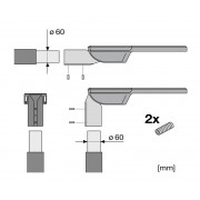 Светильник SL FLEX MD P 80W 727 RW35ST WAL