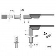 Переходник REDUCTION 60 TO 42mm
