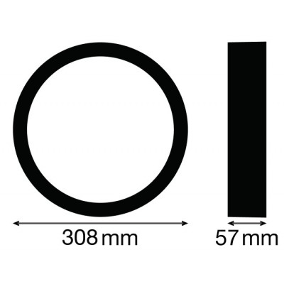 Накладка декоративная Ring 300 BK SF BLKH Накладка декоративная Ring 300 BK SF BLKH