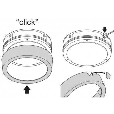 Накладка декоративная Ring 300 WT SF BLKH Накладка декоративная Ring 300 WT SF BLKH