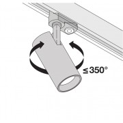 TRACK SP BR D75 25W/2500K NFL BK LEDV