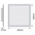 Светодиодная управляемая панель SMART ZB PANEL TW 60X60 4X1 LEDV Светодиодная управляемая панель SMART ZB PANEL TW 60X60 4X1 LEDV