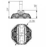 Светильник ATAMAN HB 2 125 750 D120