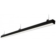 Аварийный светильник Слимлайт линейный 40W-4100Lm 5000-5500К Микропризма с БАП (vsesv) 1ч черный